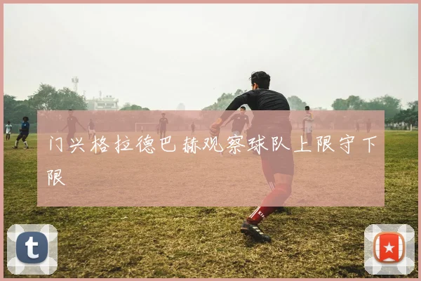 门兴格拉德巴赫观察球队上限守下限